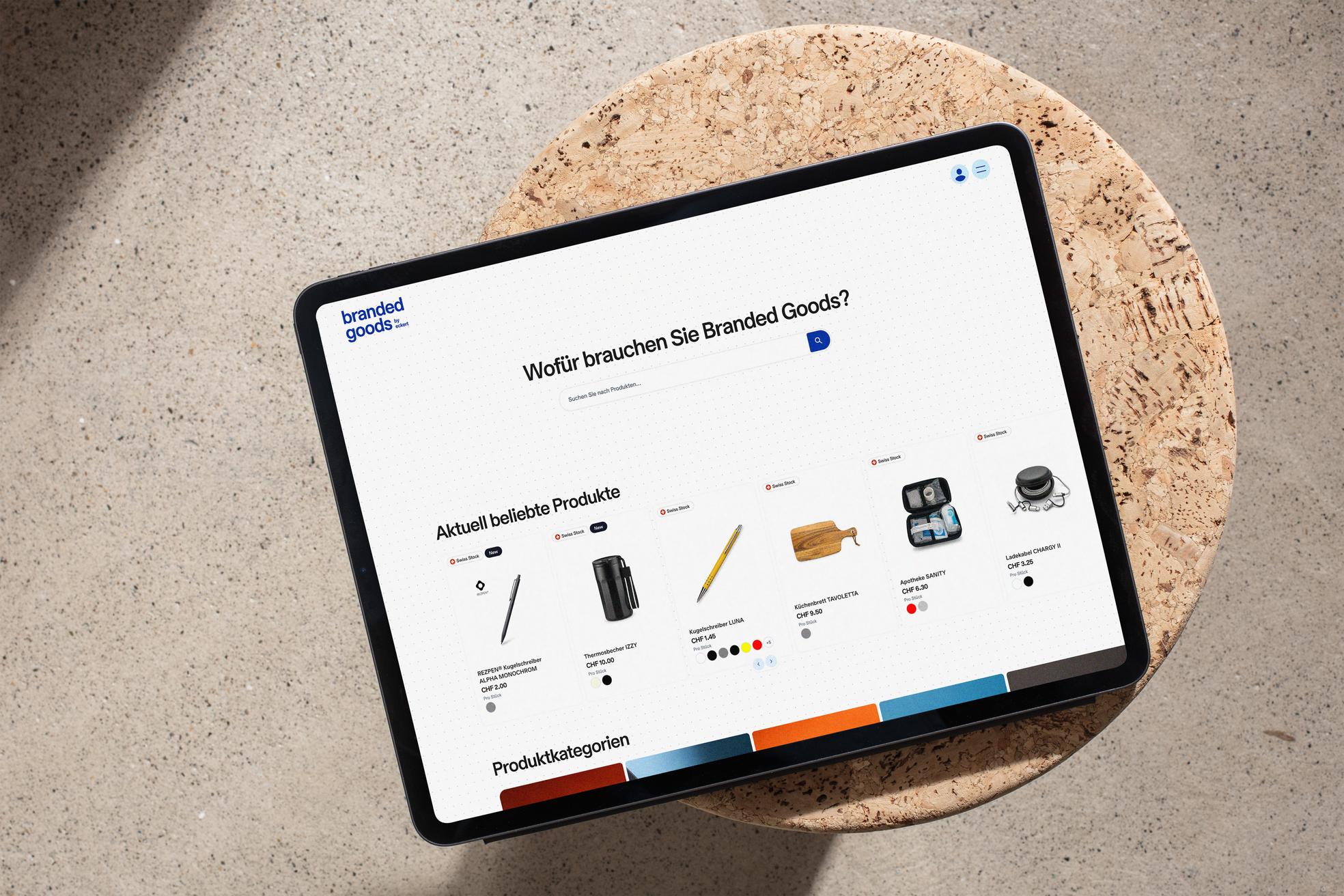 Branded Goods Website Screenshot