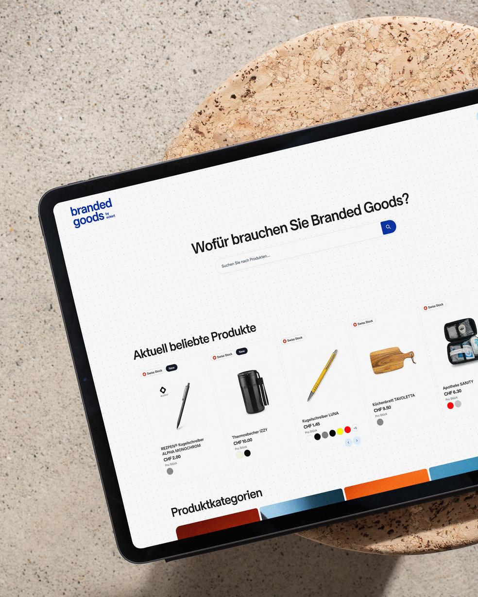 Branded Goods Website Screenshot
