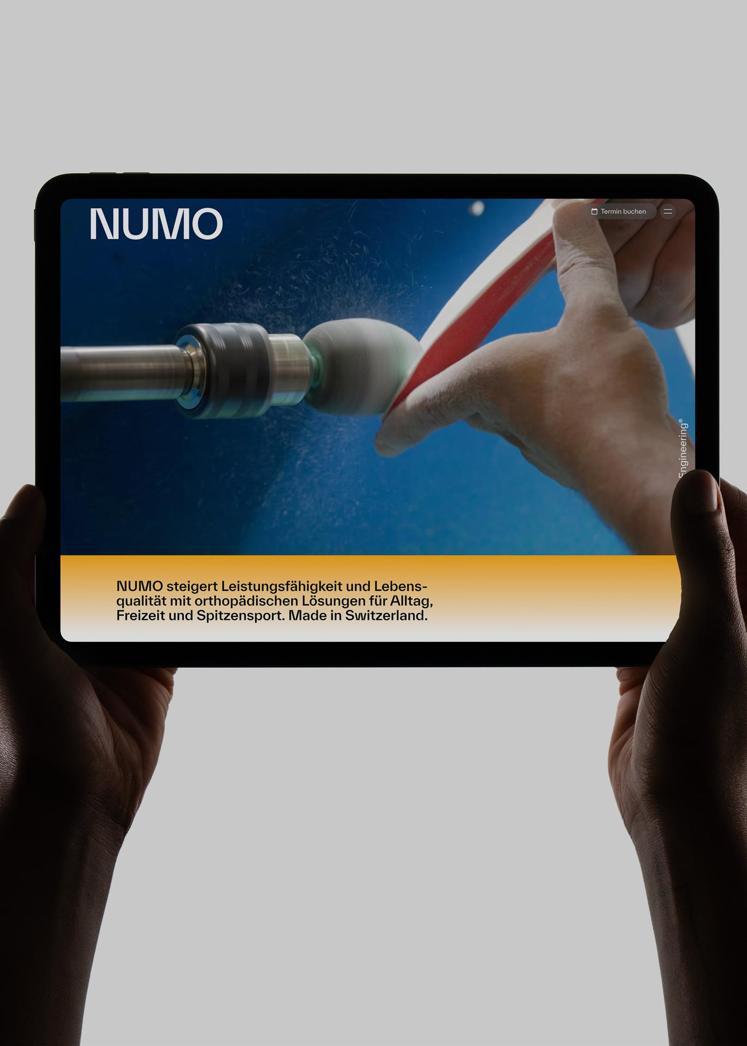 Bild von Neue Website für NUMO Orthopädie