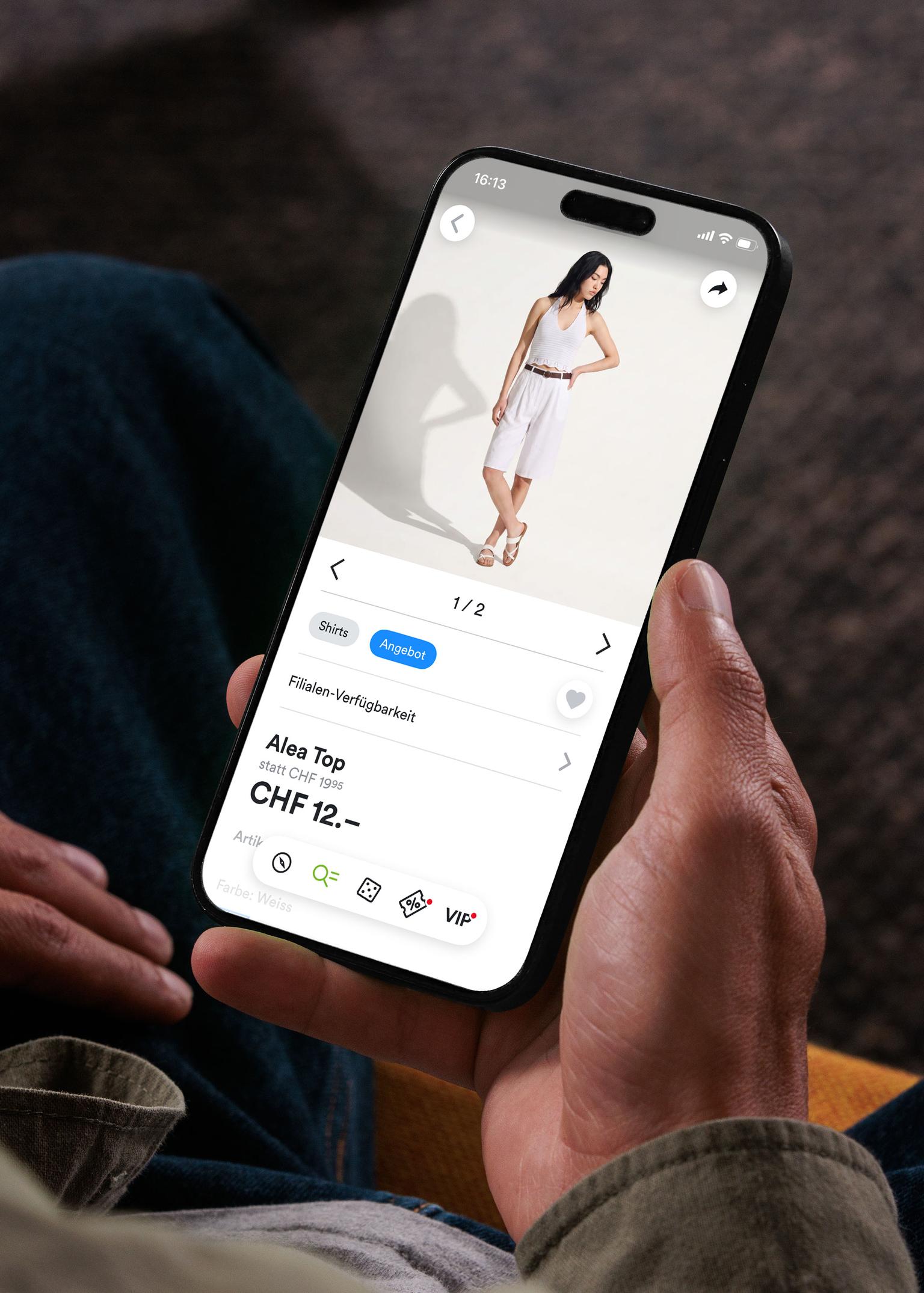 Chicorée KI-Produktbilder auf Mobile Website