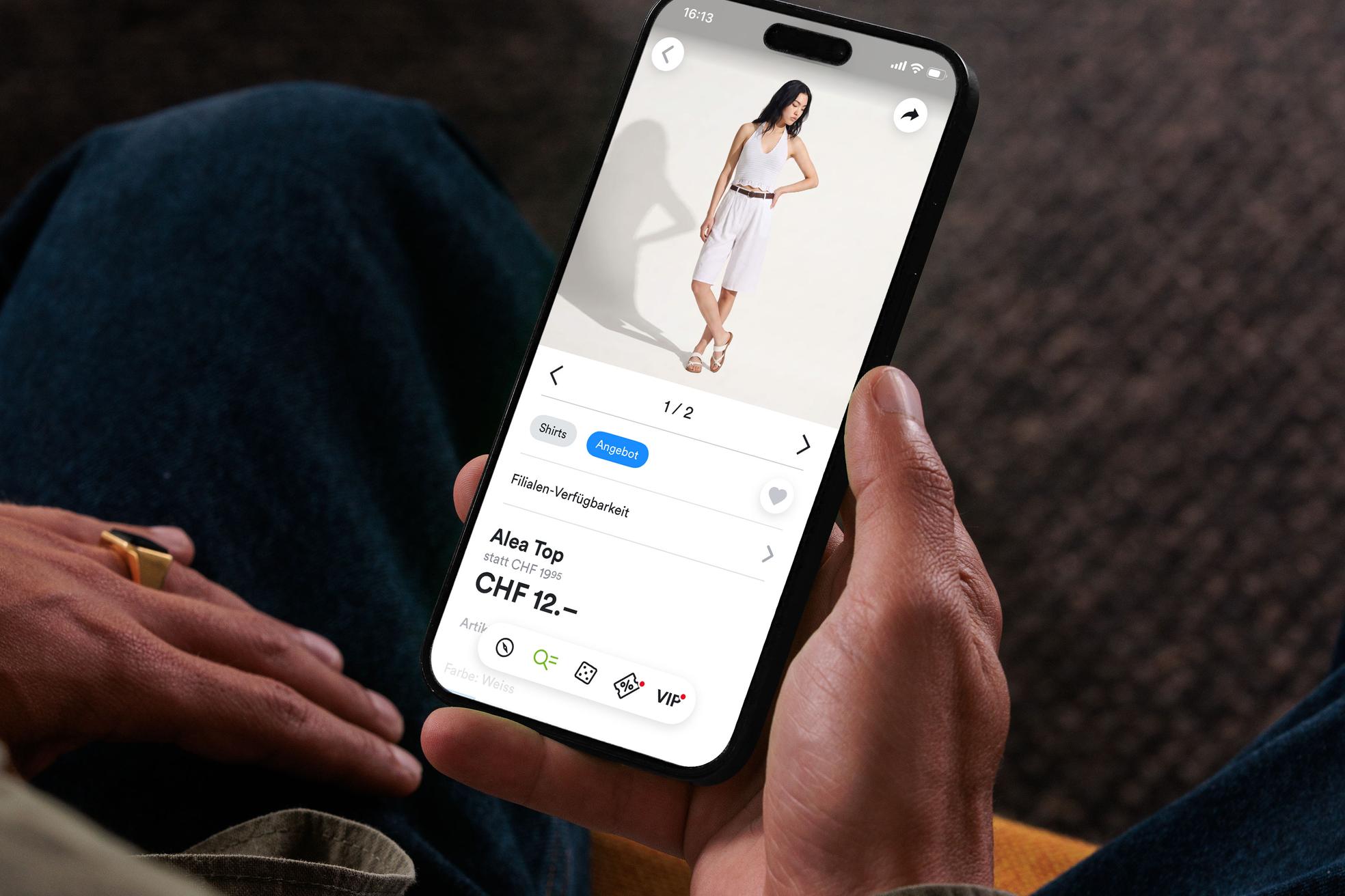 Chicorée KI-Produktbilder auf Mobile Website