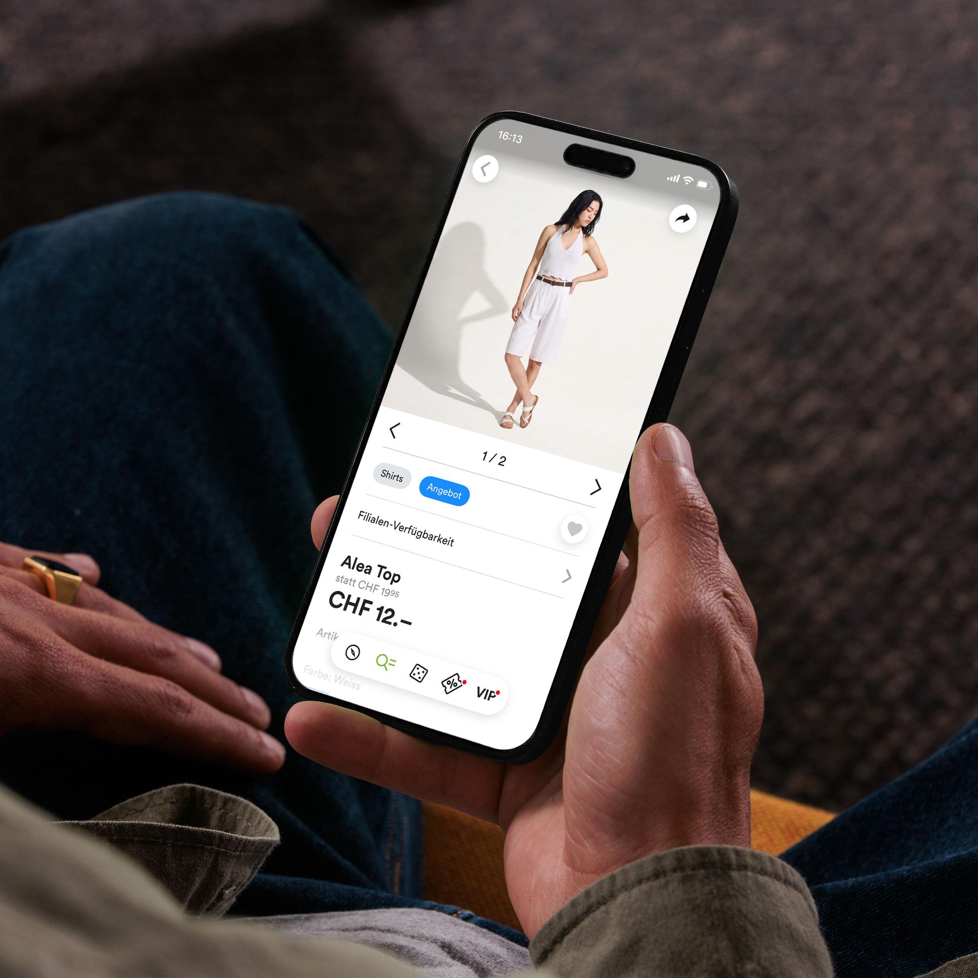 Chicorée KI-Produktbilder auf Mobile Website